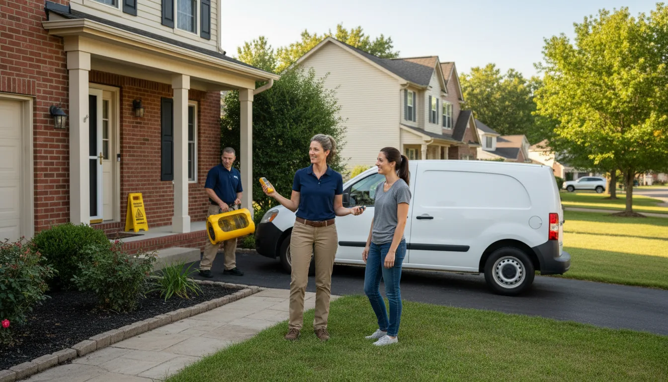 Residential water damage restoration in Smith, NV